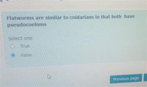 flatworms are similar to cnidarians in that both